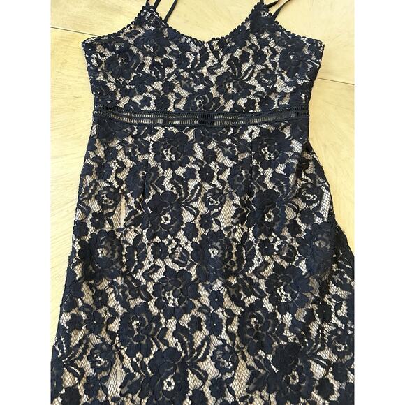 VTG Y2K Black Lace Overlay Dress Romantic Whimsygoth Sexy Vixen Cocktail Sz 10 - Picture 7 of 16